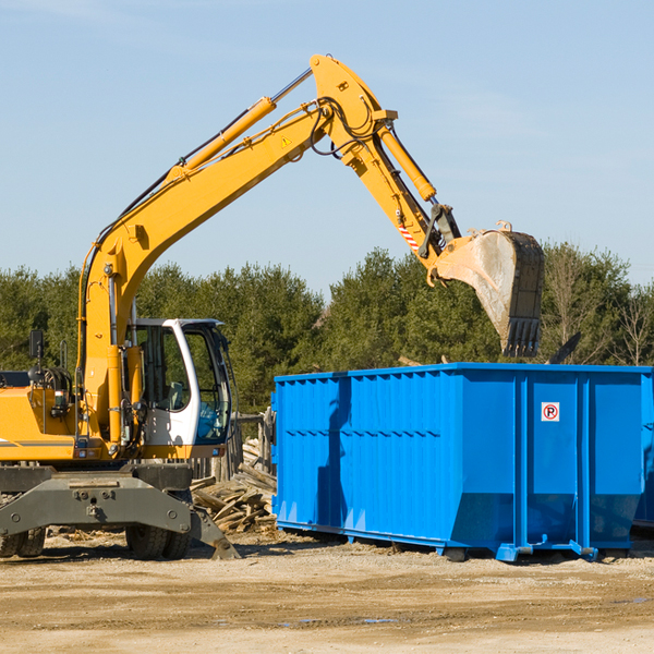 what size residential dumpster rentals are available in Elm Grove Wisconsin